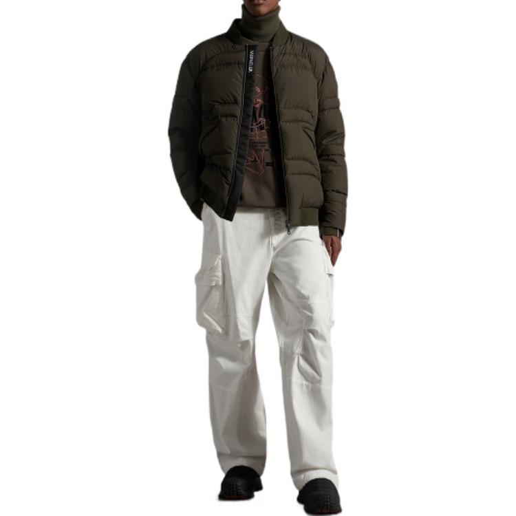 Moncler FW22 Quilted Collarless Down Jacket Green H20911A0027653859829 圖 3