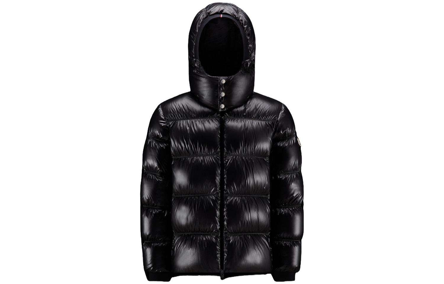 Moncler FW22 Rizaba Glossy Hooded Down Jacket Unisex Black H20911A002745963V999 圖 2