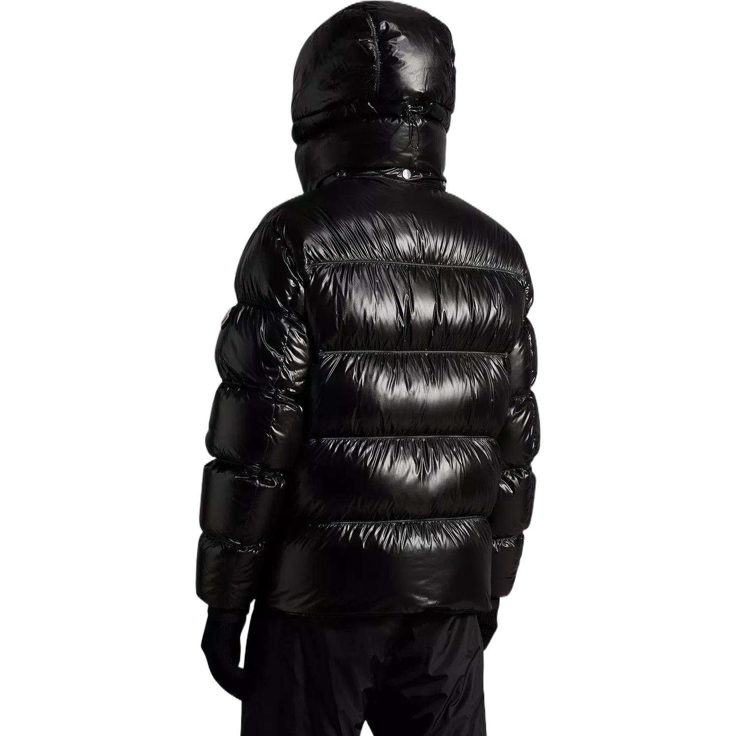 Moncler FW22 Rizaba Glossy Hooded Down Jacket Unisex Black H20911A002745963V999 圖 4
