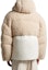 Shop Moncler FW22 Rousay Patchwork Jaket Hoodie Unisex Snow White. H20921A00042M2009070