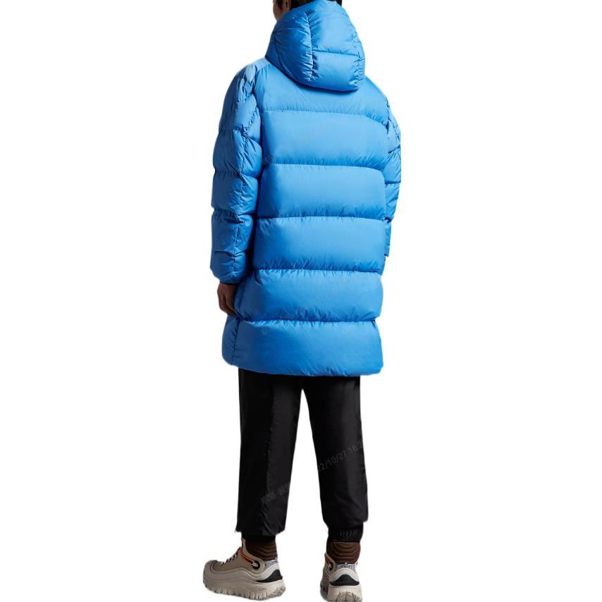 Moncler FW22 Saverny  Mid-Length Hooded Down Jacket Light Blue. H20911C000246835270L 圖 3