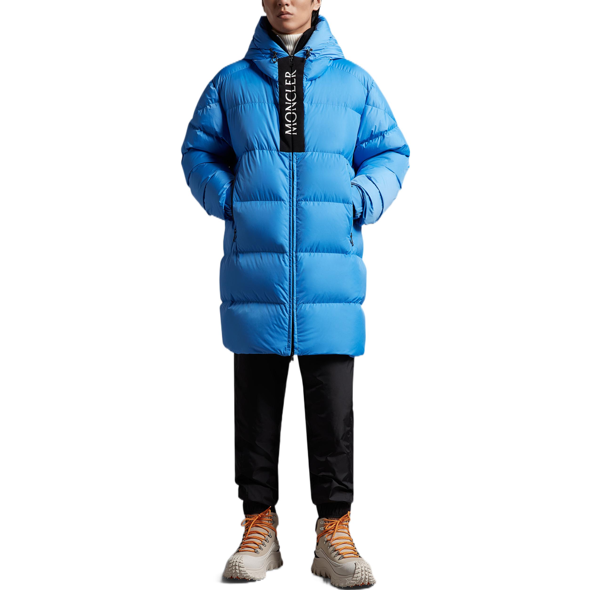 Moncler FW22 Saverny  Mid-Length Hooded Down Jacket Light Blue. H20911C000246835270L 圖 4