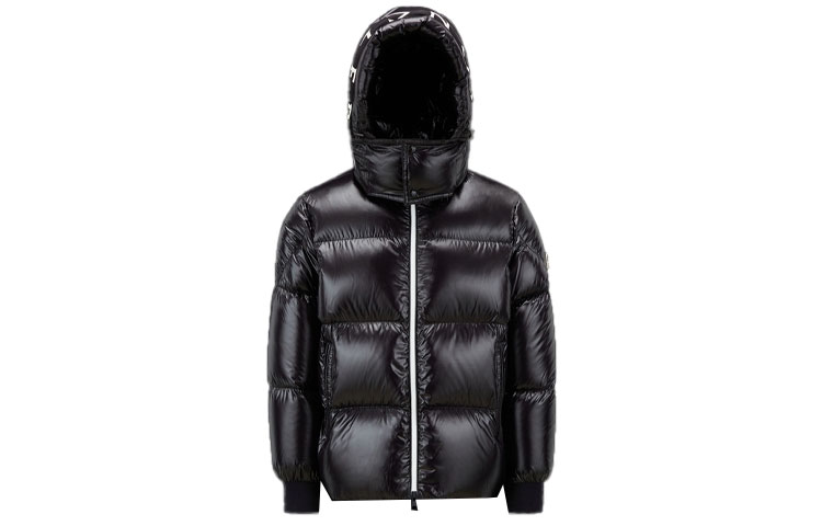 Moncler FW22 Sinarka Shiny Hooded Short Down Jacket Black Male Casual Wear H20911A0024268950999 圖 2