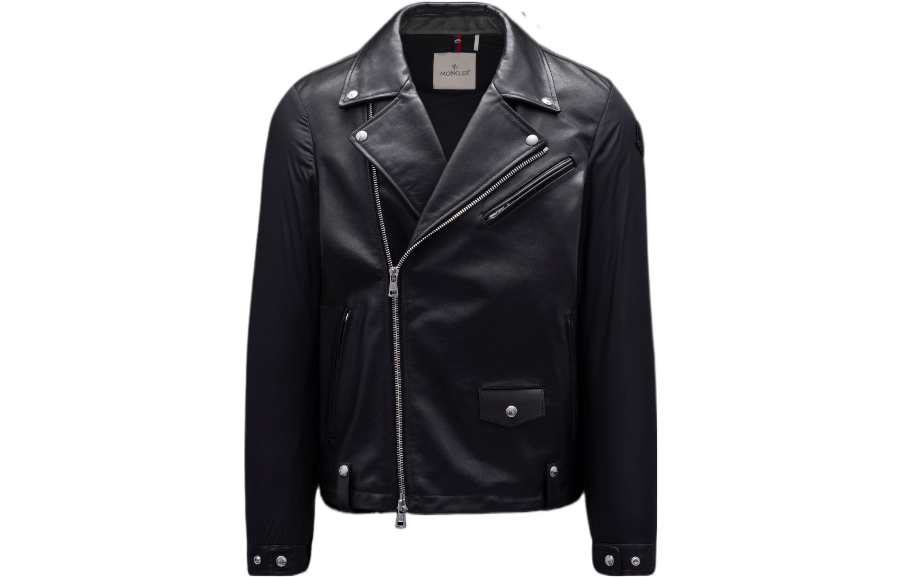 Moncler FW22 Solid Color Long Sleeve Jacket Men’s Black H20911A0012368352999