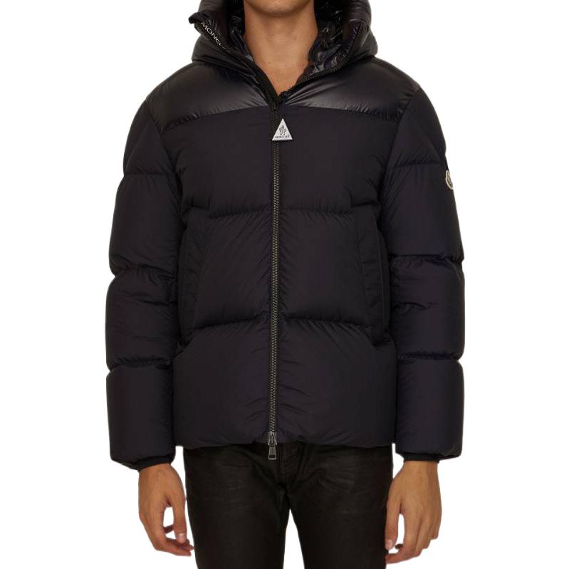 Moncler FW22 Solid Color Quilted Down Jacket with Hood Blue 1A0023454A81778 圖 3