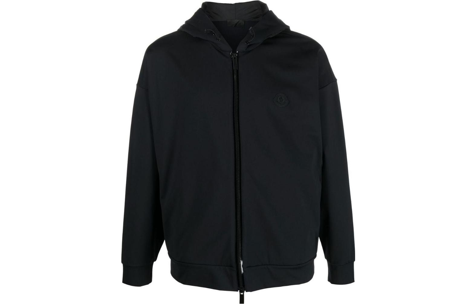 Moncler FW22 Solid Color Zip Hoodie Black H20918G00033899QO999