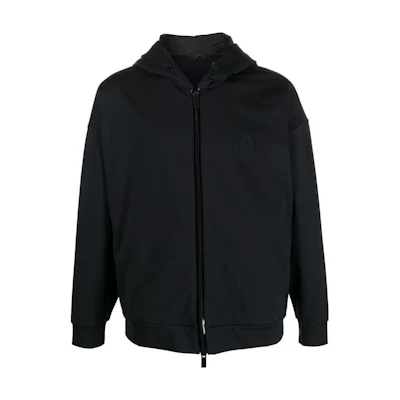 Moncler FW22 Solid Color Zip Hoodie Black H20918G00033899QO999