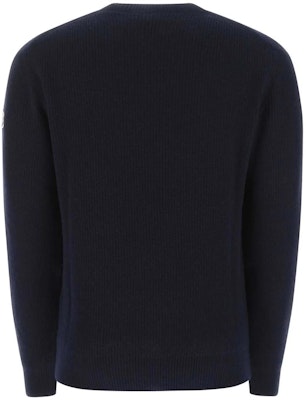 モンクレール FW22 ソリッドクルーネック ウールセーター ネイビーブルー 9C00030M1900750 Lookbook モンクレール FW22 ソリッドクルーネック ウールセーター ネイビーブルー 9C00030M1900750