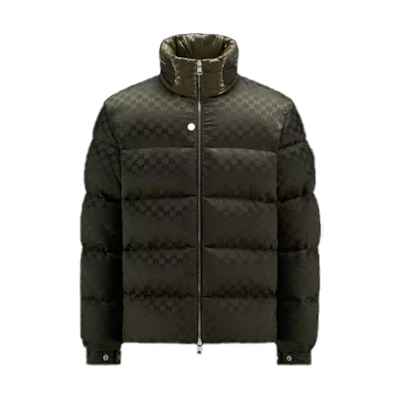 Moncler FW22 Solid Logo High Collar Down Jacket Green (). H20911A00206596C0888