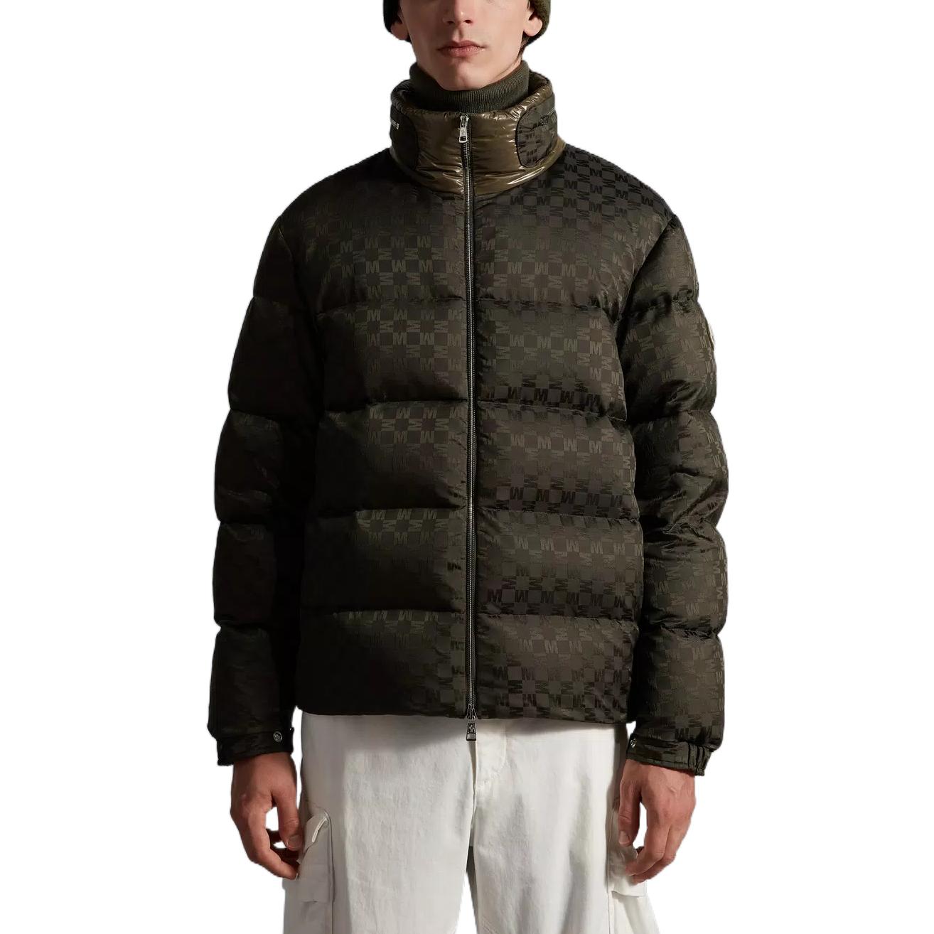 Moncler FW22 Solid Logo High Collar Down Jacket Green (). H20911A00206596C0888 圖 4