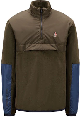 Moncler 2022秋冬款深绿色高领纯色徽标补丁卫衣 H20978G00024809EG833 Buy Moncler 2022秋冬款深绿色高领纯色徽标补丁卫衣 H20978G00024809EG833