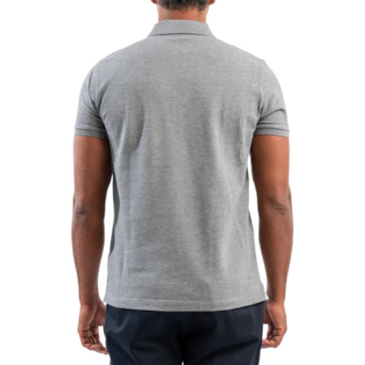 Purchase Moncler FW22 Solid Logo Patch Short Sleeve Polo Shirt Grey (). G20918A0001584556984