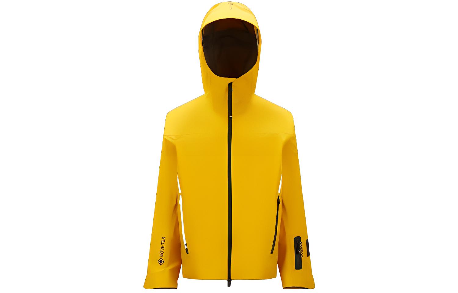 Moncler FW22 Solid Logo Print Hooded Zip Ski Jacket for Men H20971A000295960B107