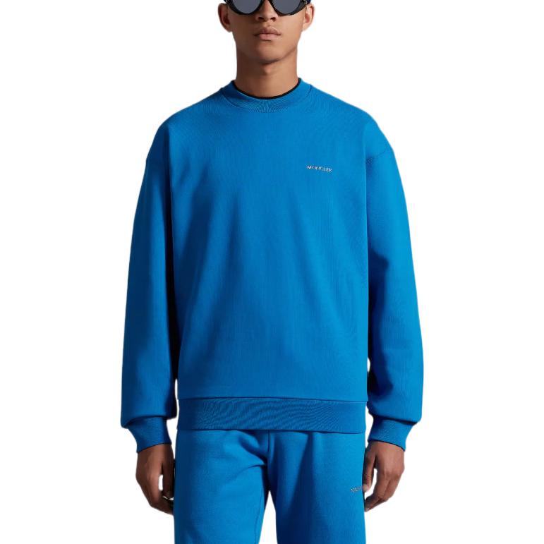 Lookbook 蒙克莱 FW22 蓝色宽松版型圆领卫衣 H20918G000198045173R