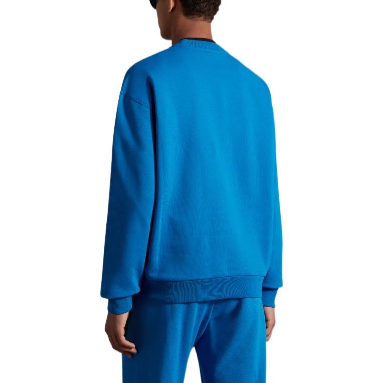 Shop 蒙克莱 FW22 蓝色宽松版型圆领卫衣 H20918G000198045173R