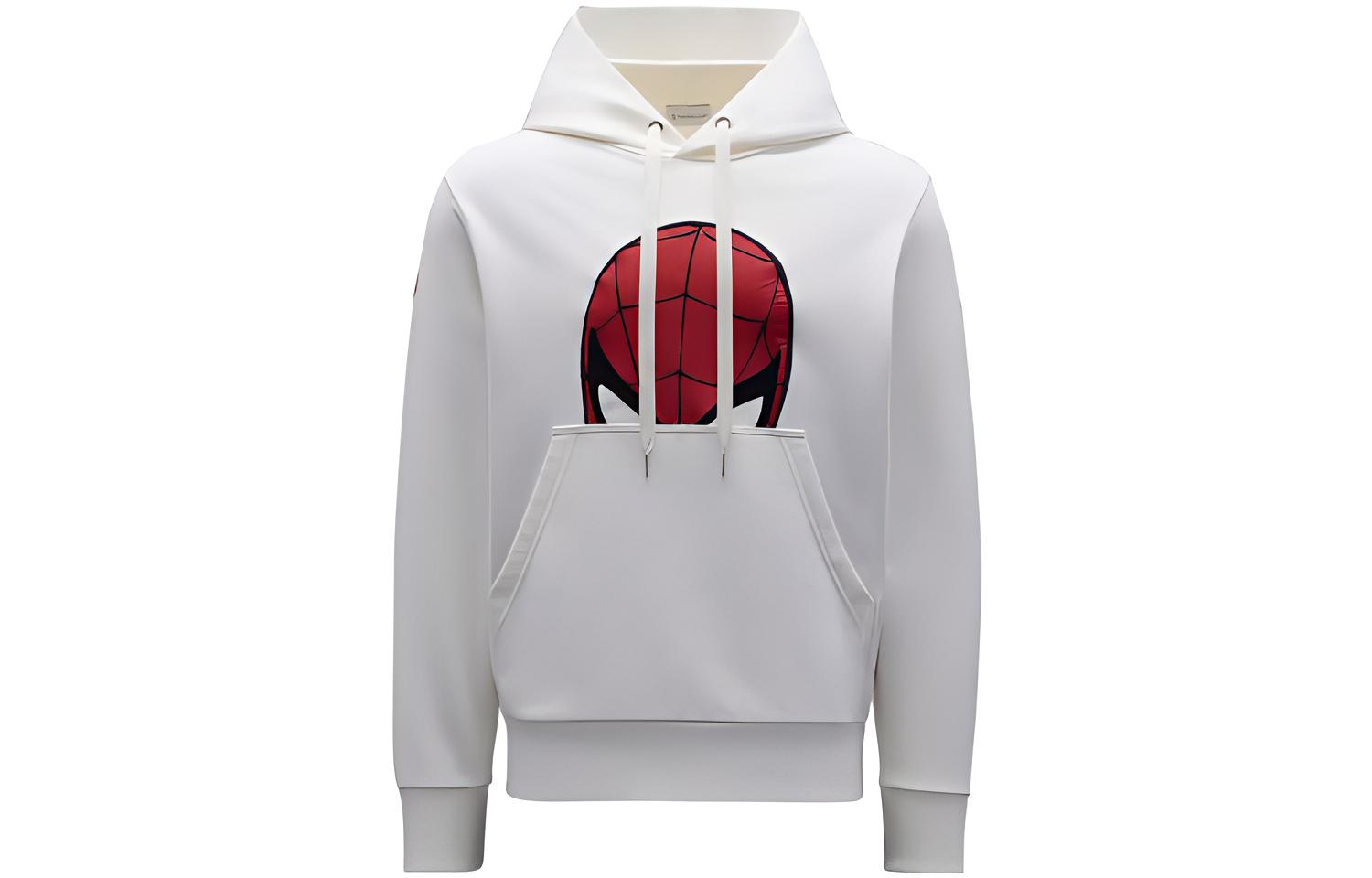 Moncler FW22 Spider-Man Graphic Pullover Hoodie White H20918G00005809KR032