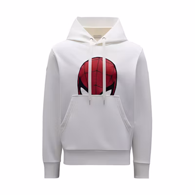 Moncler FW22 Spider-Man Graphic Pullover Hoodie White H20918G00005809KR032