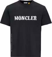 Moncler FW22 Unisex Cotton Logo Print Crewneck T-Shirt Black. H209U8C00001M2350999 Moncler FW22 Unisex Cotton Logo Print Crewneck T-Shirt Black. H209U8C00001M2350999