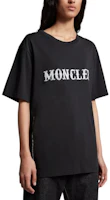 Purchase モンクレール FW22 ユニセックス コットン ロゴプリント クルーネックTシャツ ブラック. H209U8C00001M2350999