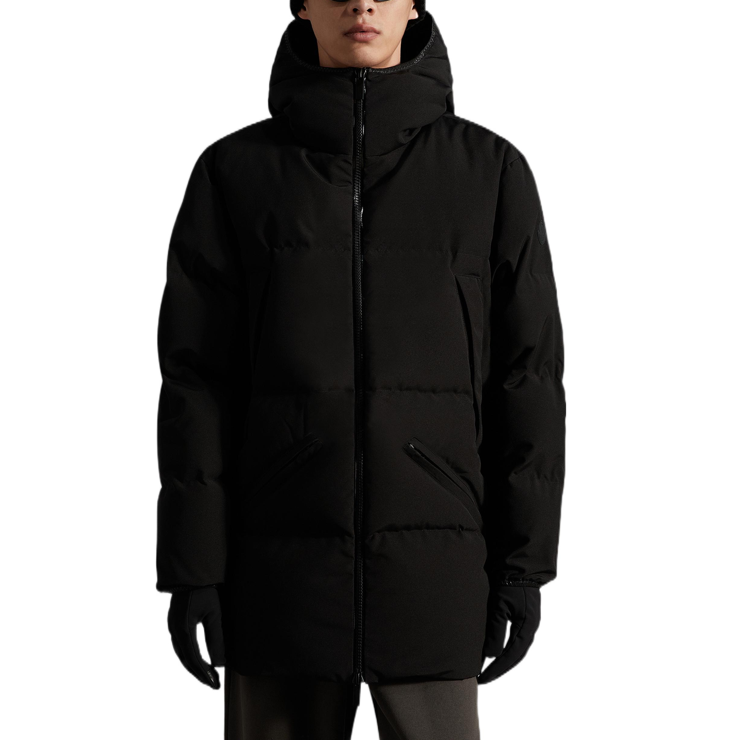 Moncler FW22 Washiba Black Down Jacket  Long Sleeve with Logo Print. H20911C0002757843999 圖 4