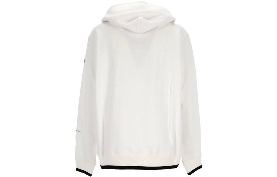 Moncler FW22 White  Pullover Hoodie with Letter Print and Drawstring. 8G00002M2372001 圖 3
