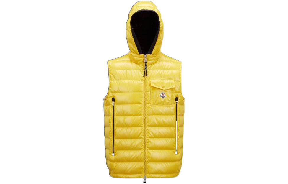 Order Moncler FW22 黃色滑雪季男女連帽背心附徽章. I10911A00068M159210H