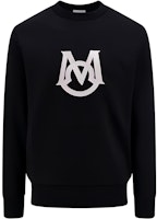 Moncler FW23 Black Cotton Logo Crewneck Long Sleeve Sweatshirt 8G0000189A2L999 Moncler FW23 Black Cotton Logo Crewneck Long Sleeve Sweatshirt 8G0000189A2L999