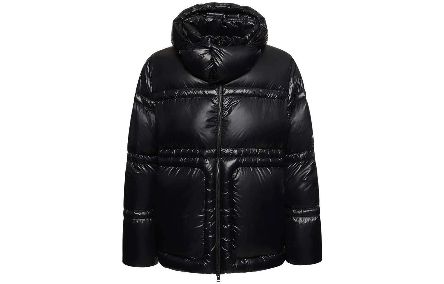 Moncler FW23  Black Down Jacket with Detachable Hood. 1A00011595GJ-999