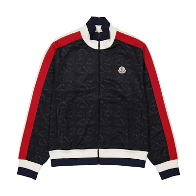 Moncler FW23 Black Patterned Print Baseball Jacket H10918G00041899A1999