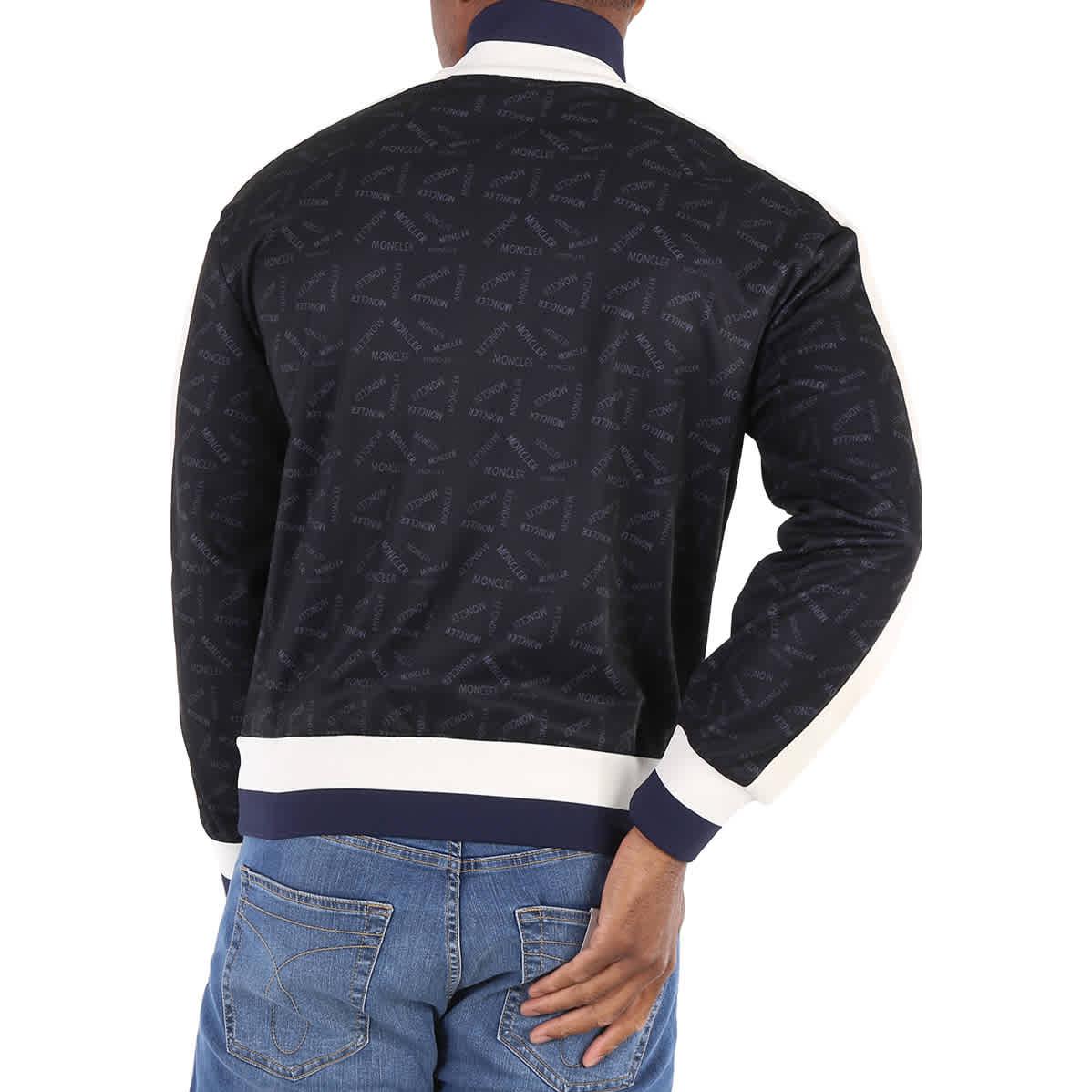 Purchase Moncler FW23  Black Patterned Print Baseball Jacket H10918G00041899A1999