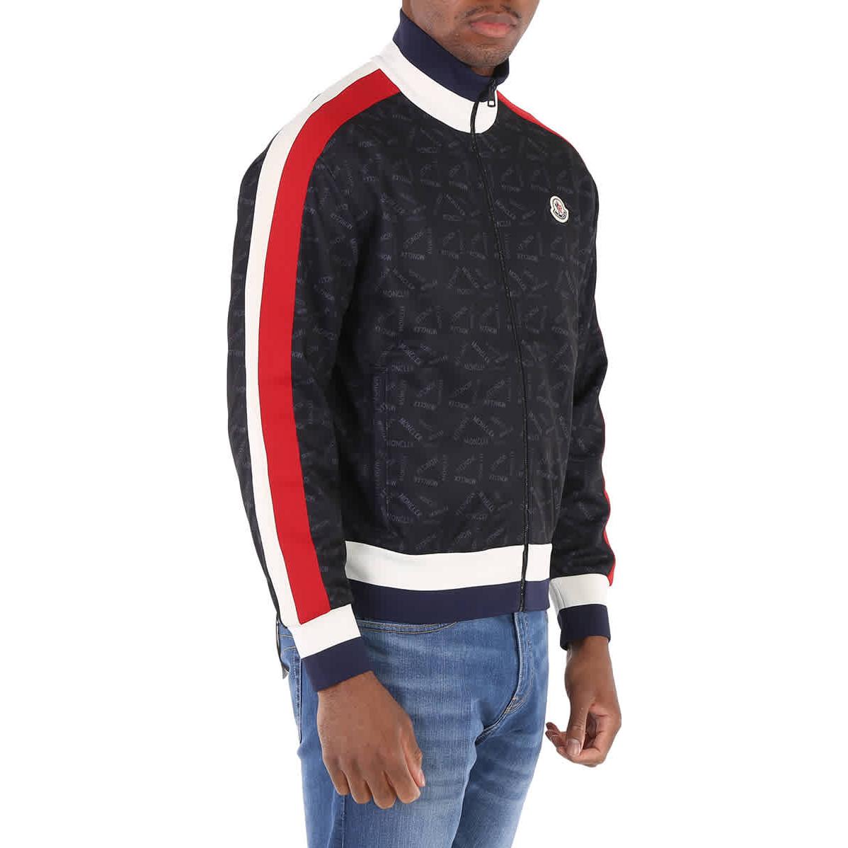 Details for Moncler FW23  Black Patterned Print Baseball Jacket H10918G00041899A1999