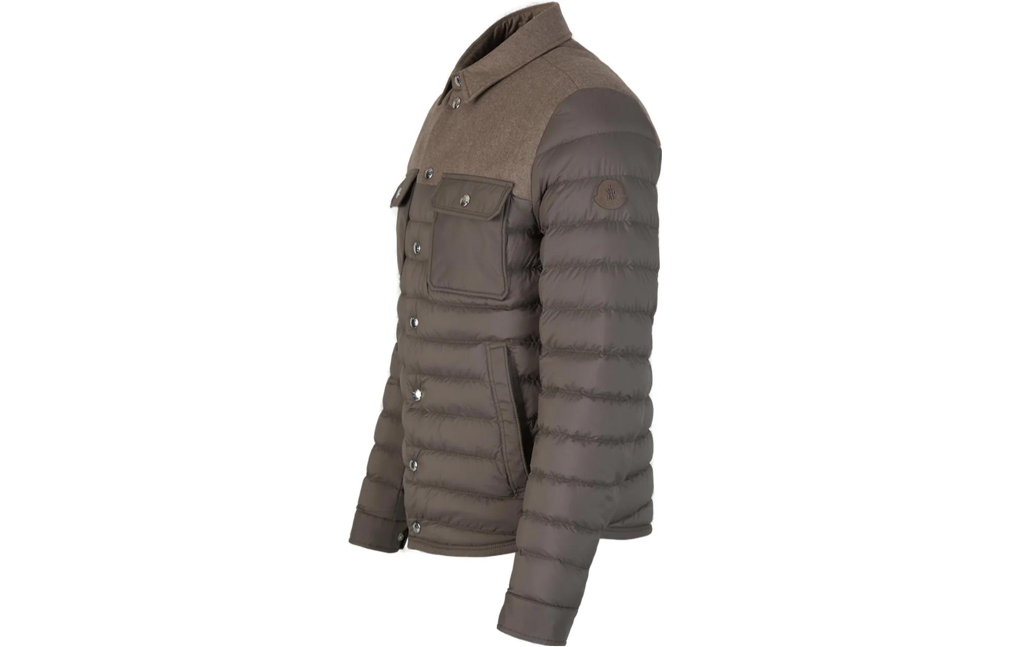 Moncler FW23  Brown Slim Fit Puffer Jacket with Collar and Long Sleeves 1A00188596K7827 圖 4