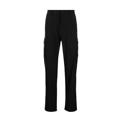 Moncler FW23 Mid-Rise Slim Straight Casual Pants Black I20912A0003289A2H999