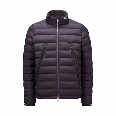 Moncler FW23 ALFIT Black Slim Fit Zip-Up Jacket with Stand Collar. J10911A0014054A81998