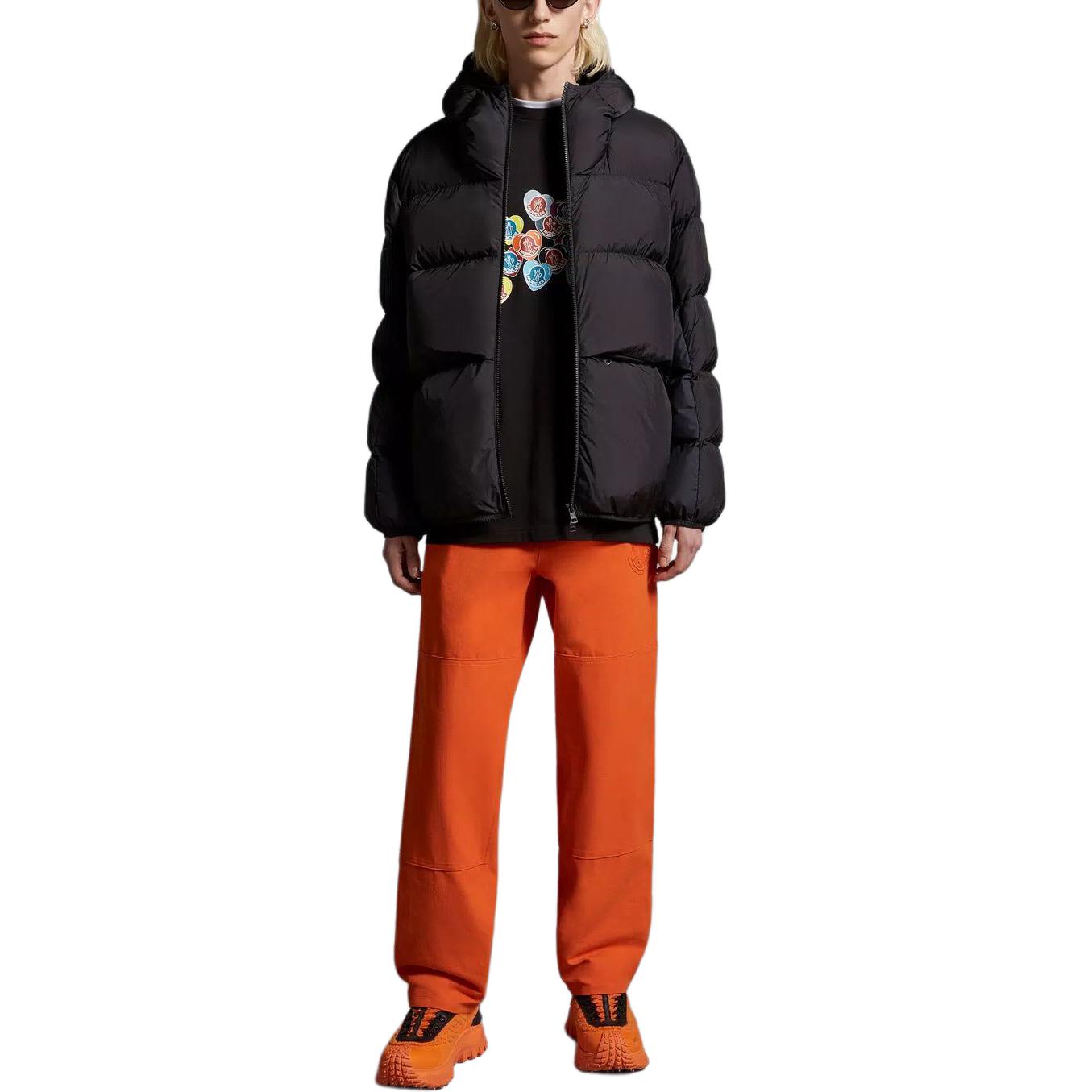 Moncler FW23 Alnair Black Logo Short Down Jacket Unisex Hooded Zipper Design. I20911A000745396LP97 圖 3