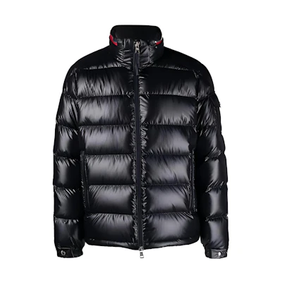 Moncler FW23 Bourne Unisex Solid Color Down Jacket in Dark Blue. 1A00023595ZJ778