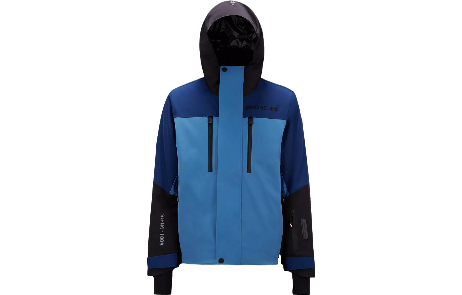 Moncler FW23 Cerniat Fitted Hooded Ski Jacket Blue I20971A00041M1815P79