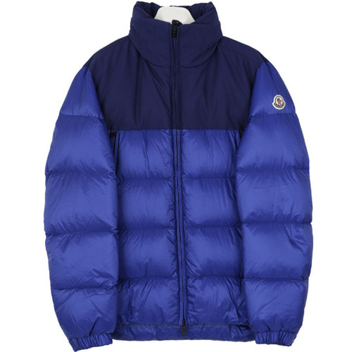 Moncler FW23 Colorblock Down Jacket Blue 4132685-53334-758