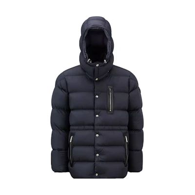 Moncler FW23 Colorblock Hooded Down Jacket Blue I20911A00168549SK779