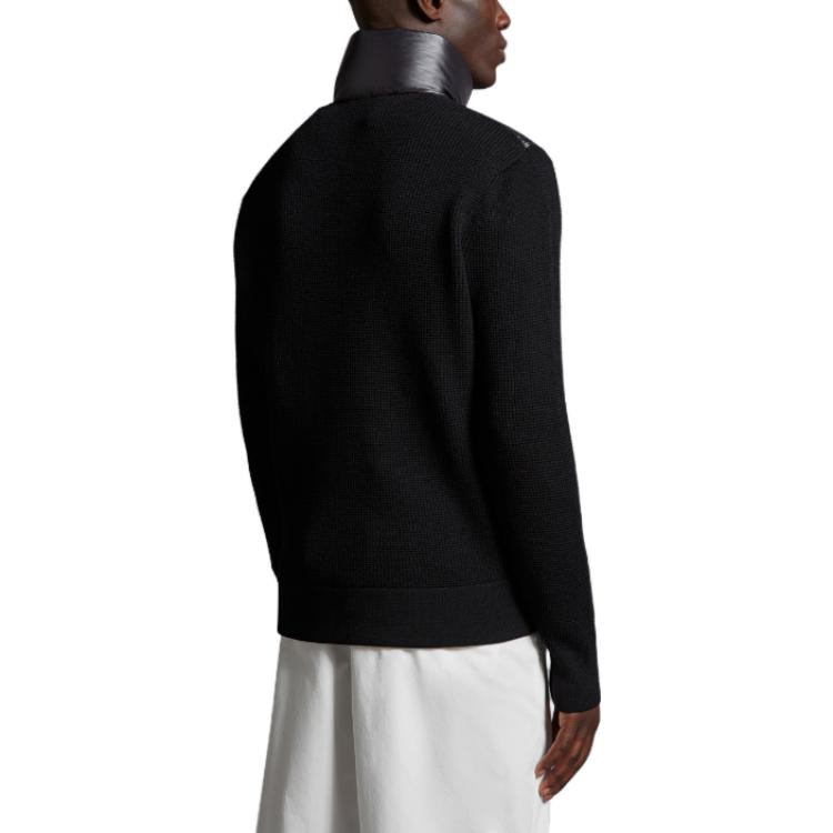 Shop 盟可睐 FW23 光泽拼接立领羽绒夹克 黑色 I20919B00011M1131999