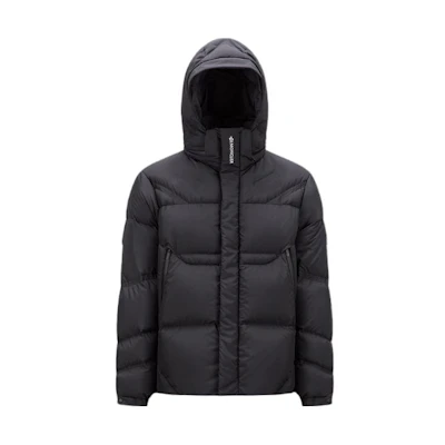 Moncler FW23 Jarama Black Short Down Jacket Unisex Hooded Zipper White Goose Down I20911A001775973I999