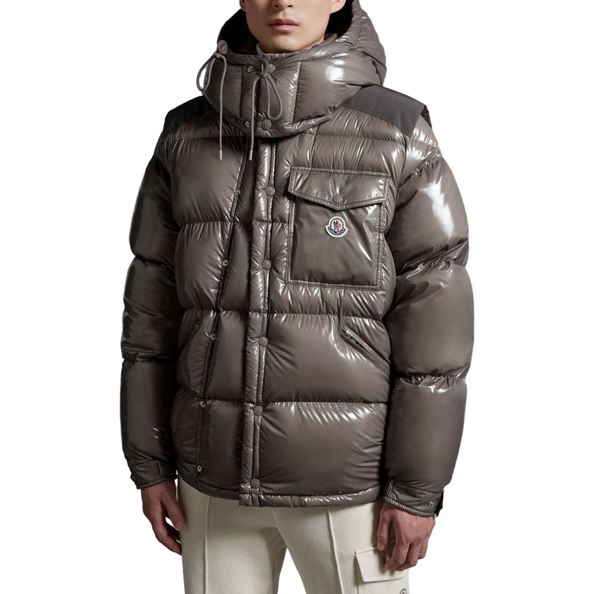 Moncler FW23 Karakorum Gray Short Down Jacket Men with Adjustable Hood & Sleeves. I20911A0014959607909 圖 3