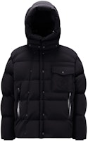 Moncler FW23 Karakorum Ski Season Black Down Hoodie Jacket Unisex Short Coat. I20911A0020489AA6999 Moncler FW23 Karakorum Ski Season Black Down Hoodie Jacket Unisex Short Coat. I20911A0020489AA6999