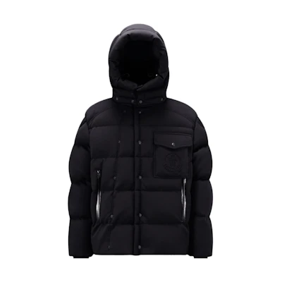 Moncler FW23 Karakorum Ski Season Black Down Hoodie Jacket Unisex Short Coat. I20911A0020489AA6999