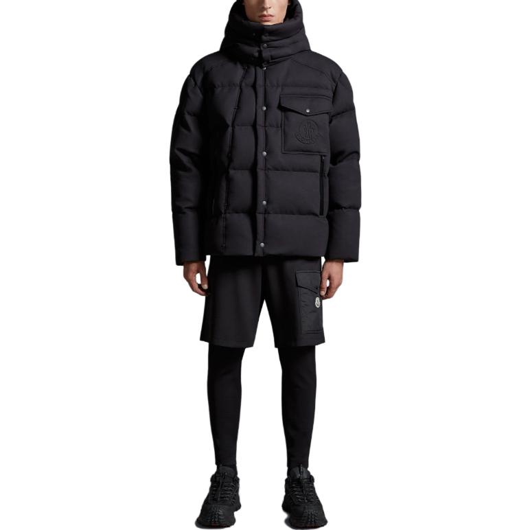 Details for Moncler FW23 Karakorum Ski Season Black Down Hoodie Jacket Unisex Short Coat. I20911A0020489AA6999