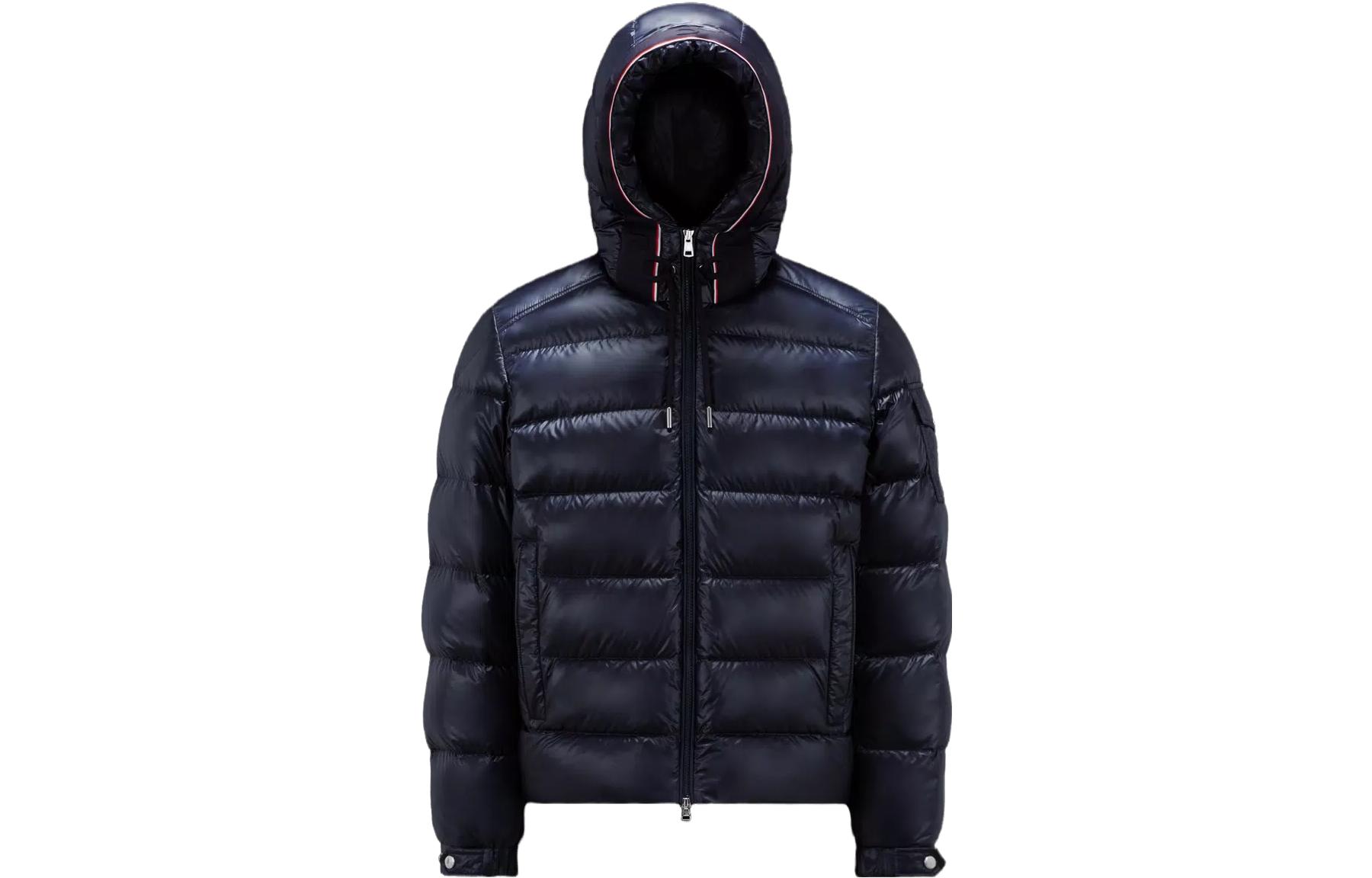 Moncler FW23 Pavin Quilted Tricolor Hooded Short Down Jacket Unisex Navy Blue I20911A00051595ZZ776 圖 2