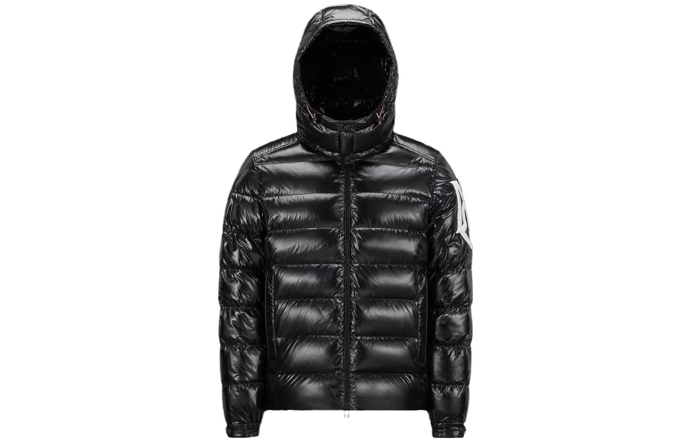 Moncler FW23 Saulx Black Unisex Short Hooded Down Jacket I20911A000075963V999