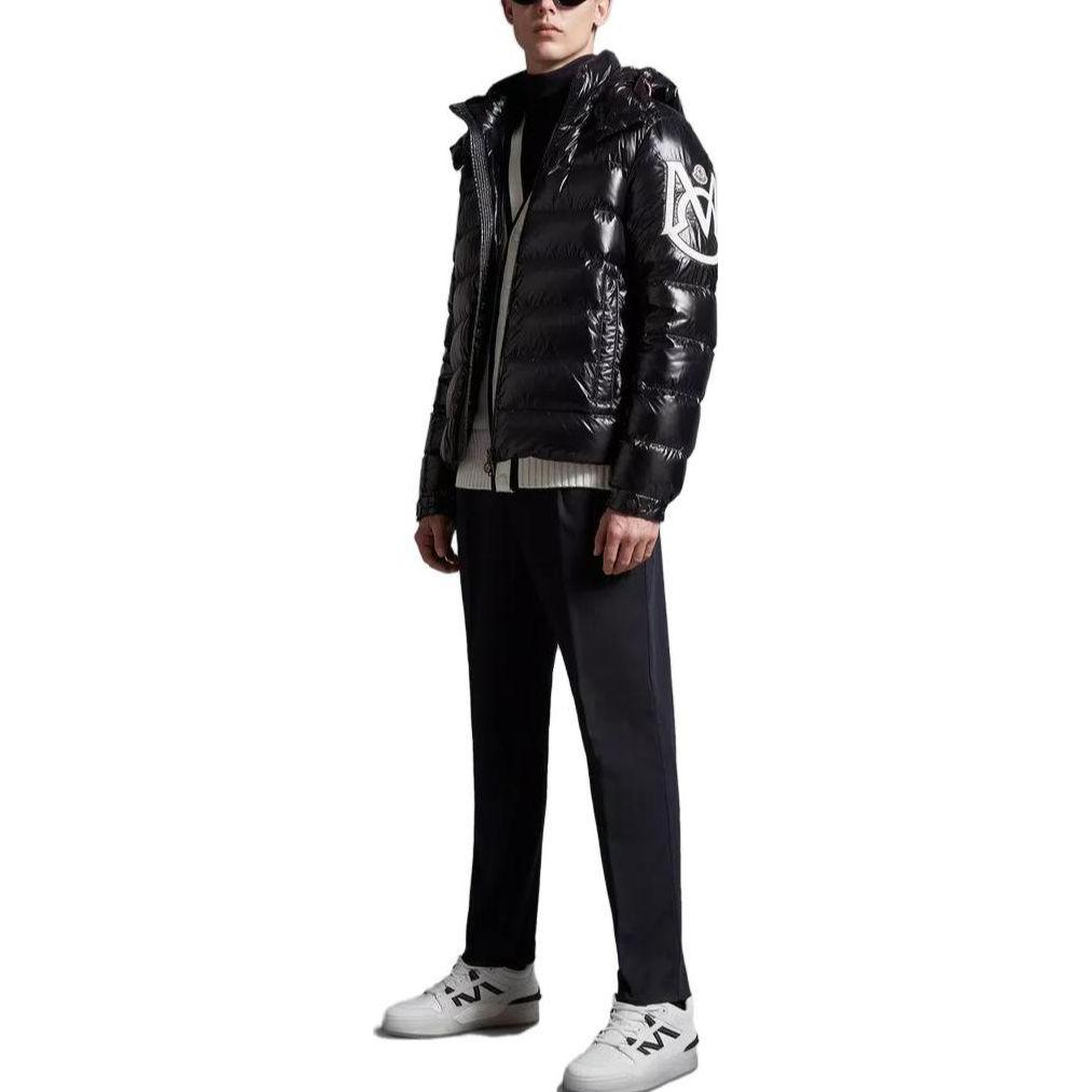 Lookbook Moncler FW23 Saulx Black Unisex Short Hooded Down Jacket I20911A000075963V999
