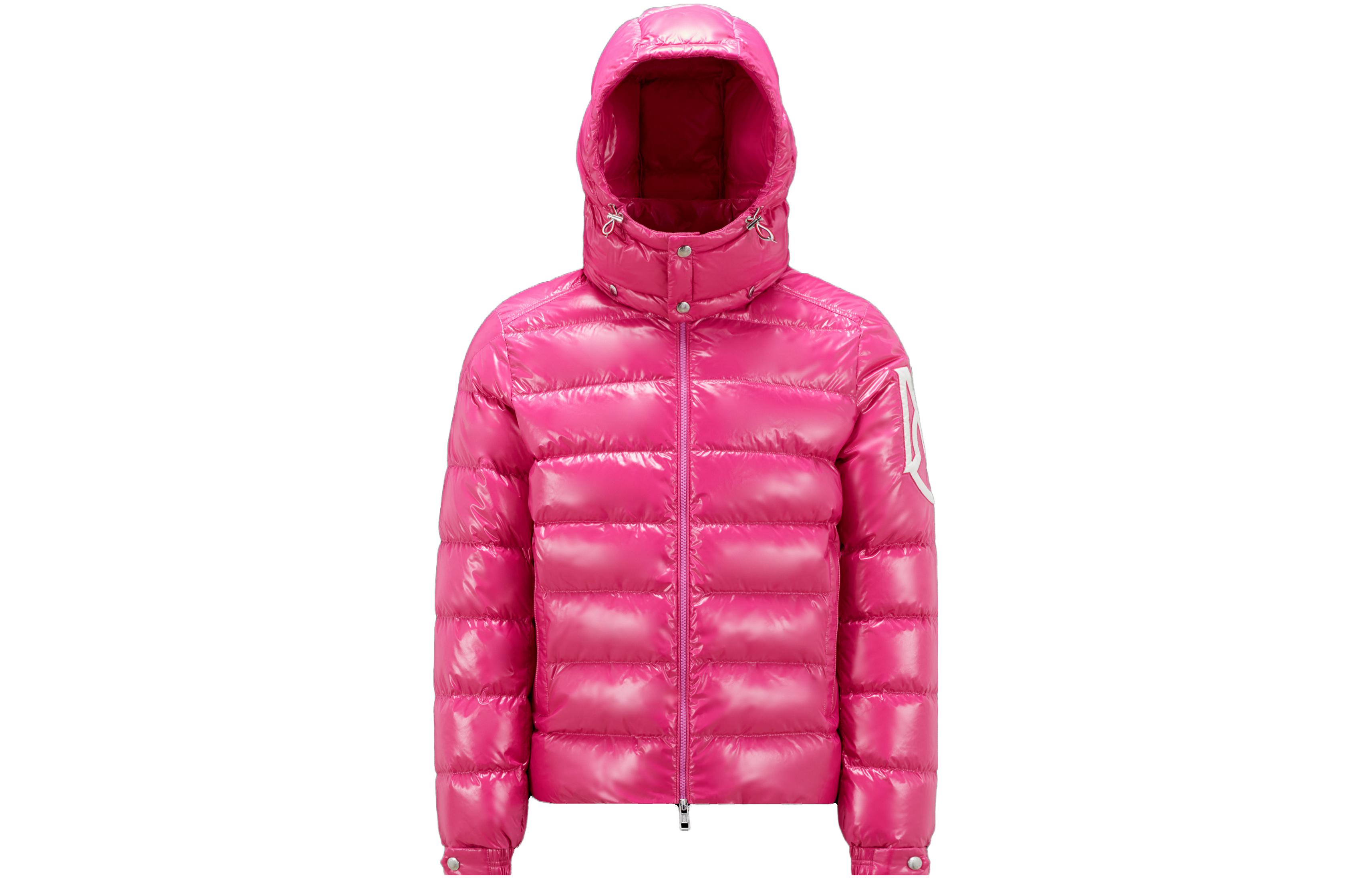 Order Moncler FW23 Saulx Short Glossy Down Jacket Unisex - Shiny Pink I20911A000075963V531