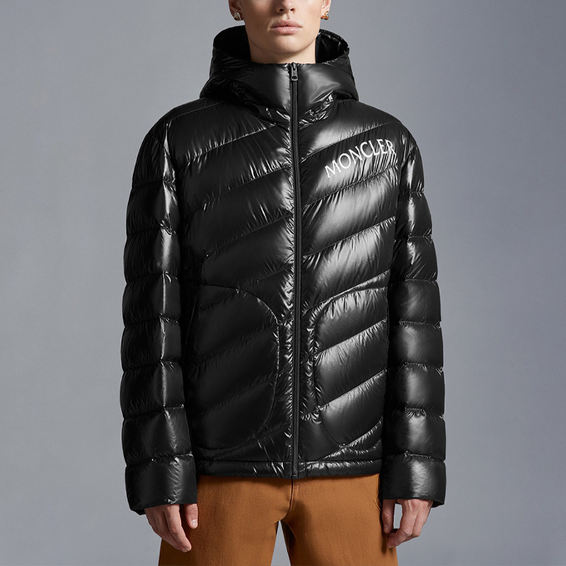 Moncler FW23 Shama Unisex Black Hooded Down Jacket with Letter Print. I20911A00072595GJ999 圖 4